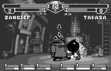 Pocket Fighter (WonderSwan) screenshot: Tabasa turns into a robot.