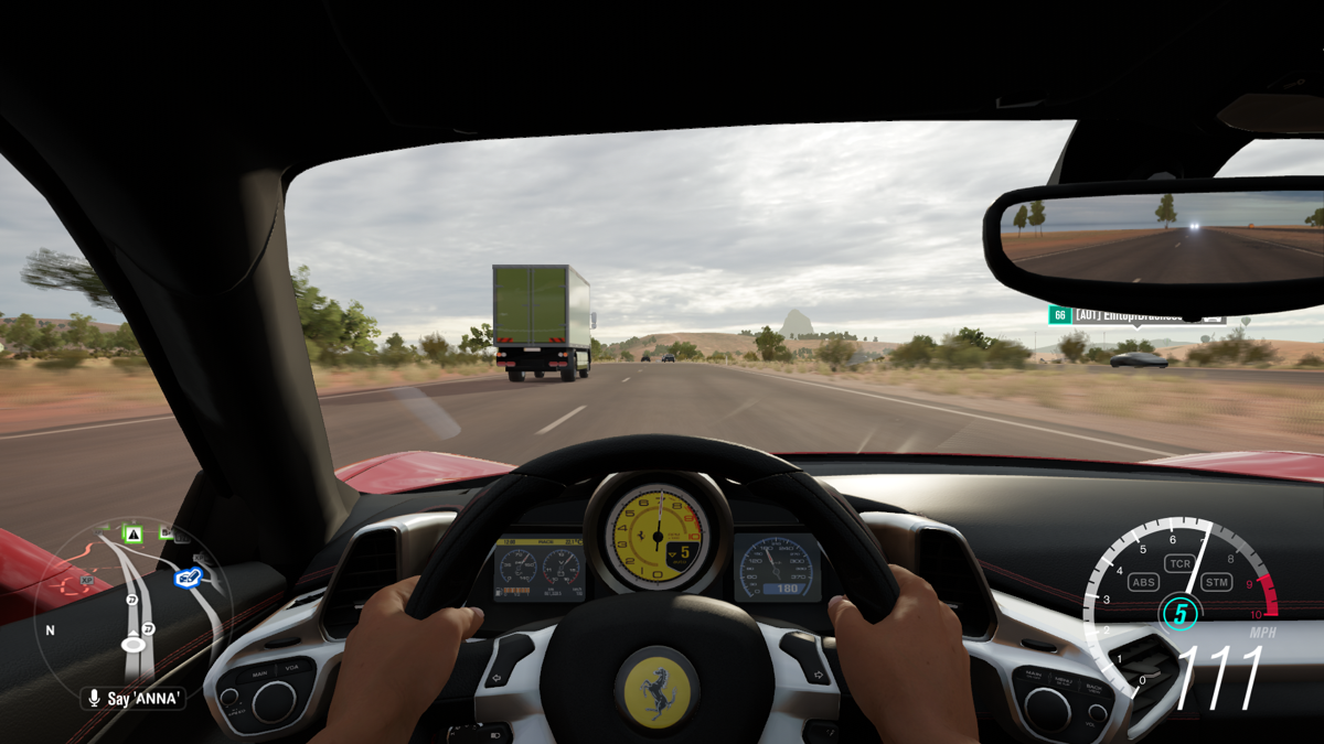 Forza Horizon 3 (Xbox One) screenshot: I'm just driving around in my 458 Italia.