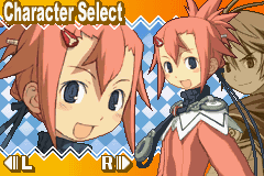 Summon Night: Swordcraft Story 2 (Game Boy Advance) screenshot: Choose between a male or female character