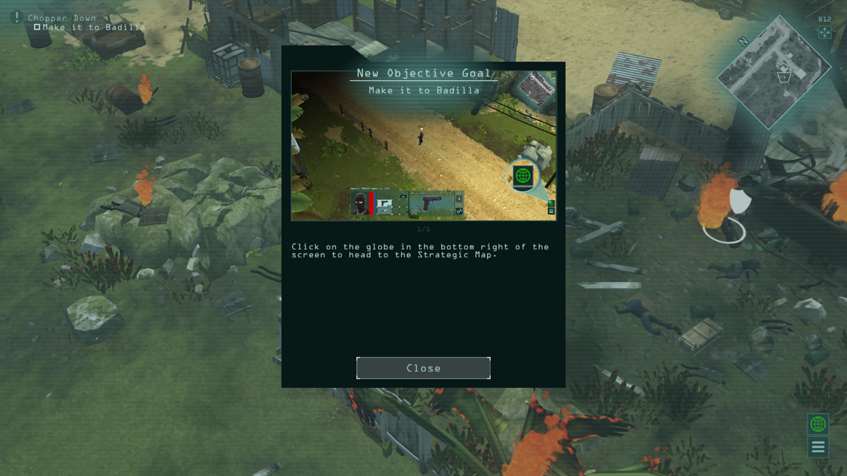 Jagged Alliance: Flashback (Windows) screenshot: New objective goal