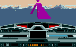 Moon Blaster (Atari ST) screenshot: Enemy on the Ice Moon
