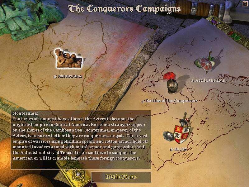 Age of Empires II: The Conquerors (Windows) screenshot: Choose your campaign