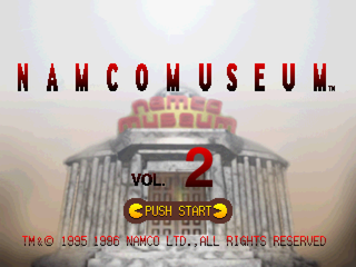 Namco Museum Vol. 2 (PlayStation) screenshot: Main menu