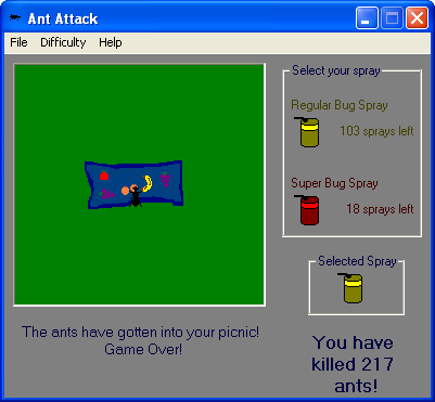Ant Attack (Windows) screenshot: New high score