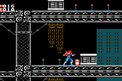 Capcom Classics: Mini Mix (Game Boy Advance) screenshot: Strider: these pick-ups replenish your health.