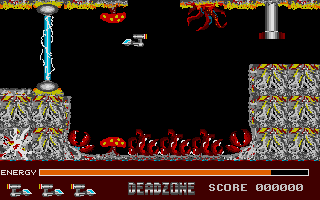 Mission Deadzone (Atari ST) screenshot: That way is blocked