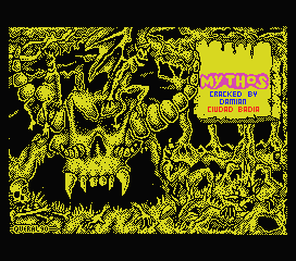 Mythos (MSX) screenshot: Title screen (cracked version)