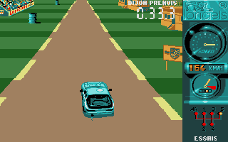 Turbo Cup (Atari ST) screenshot: Going uphill