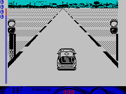 Turbo Cup (ZX Spectrum) screenshot: On the starting line
