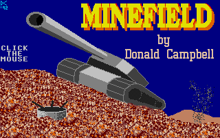 Minefield (Atari ST) screenshot: Title screen