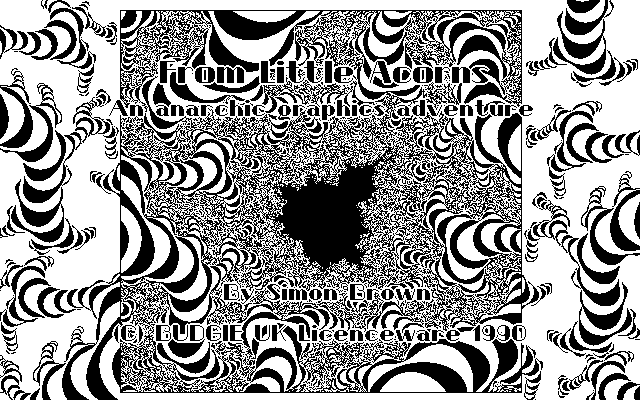 From Little Acorns (Atari ST) screenshot: Title screen