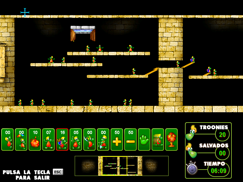 Troonies: Castle Rock (Windows) screenshot: Level 0