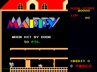 Namco Museum Vol. 2 (PlayStation) screenshot: Mappy instructions