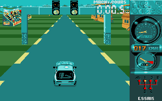 Turbo Cup (Atari ST) screenshot: Ready to do a qualifying lap at Magny Cours