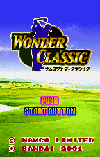 Wonder Classic (WonderSwan Color) screenshot: Wonder Classic start screen