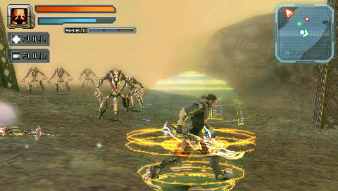 Bounty Hounds (PSP) screenshot: Shield activated