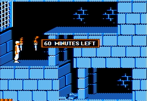 Prince of Persia (Apple II) screenshot: Game start