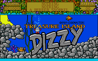 Treasure Island Dizzy (Atari ST) screenshot: Title screen