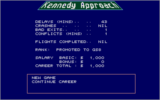 Kennedy Approach (Atari ST) screenshot: Results