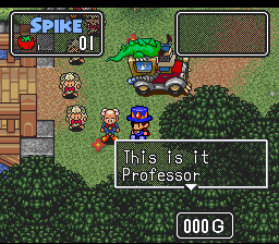 The Twisted Tales of Spike McFang (SNES) screenshot: Dialogue