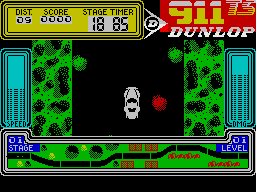 911 TS (ZX Spectrum) screenshot: Avoid the red one too