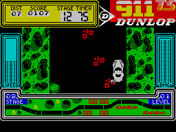 911 TS (ZX Spectrum) screenshot: Game over