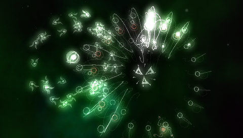 flOw (PSP) screenshot: Evolved “second-gen” creature