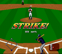 MLBPA Baseball (SNES) screenshot: STEEEEEERIKE!