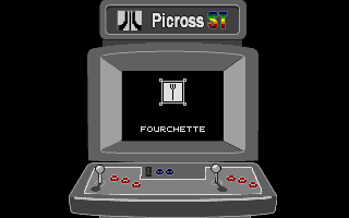 PicrossST (Atari ST) screenshot: Correspondingly, it's a simple picture
