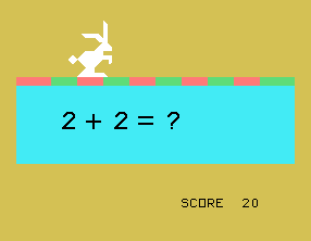Number Magic (TI-99/4A) screenshot: Quiz in Progress