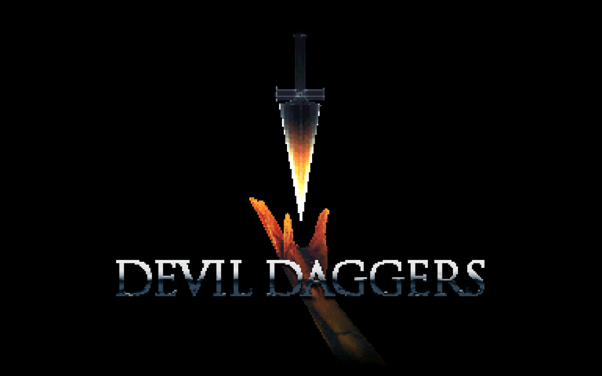 Devil Daggers (Windows) screenshot: Title screen