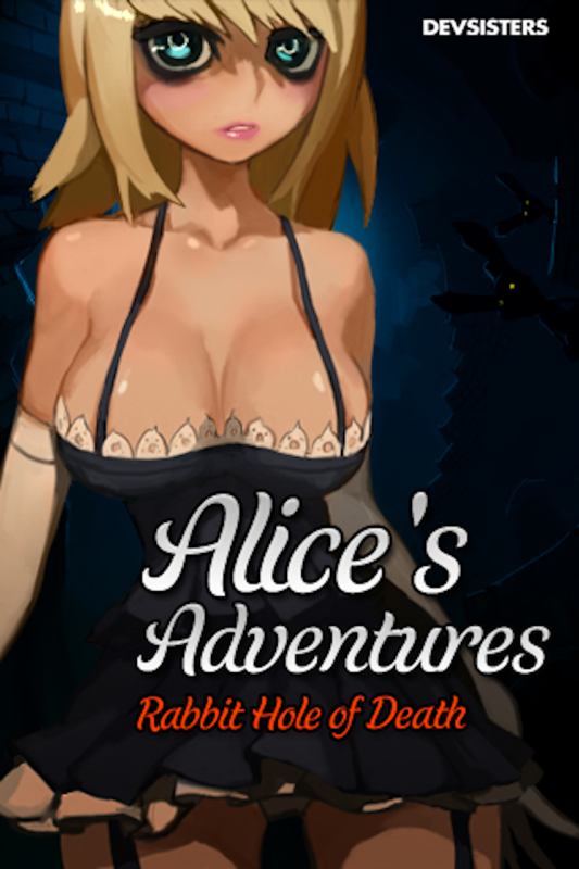 Alice's Adventures: Rabbit Hole of Death (iPhone) screenshot: Title Screen