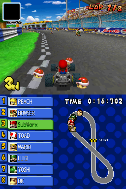 Mario Kart DS (Nintendo DS) screenshot: Race on!