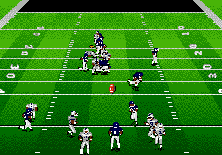 Bill Walsh College Football 95 (Genesis) screenshot: Throw