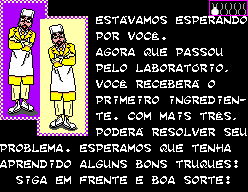 Castelo Rá-Tim-Bum (SEGA Master System) screenshot: The first ingredient was found!