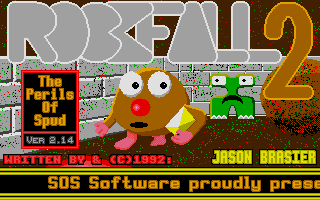 Rockfall 2: The Perils of Spud (Atari ST) screenshot: Title screen