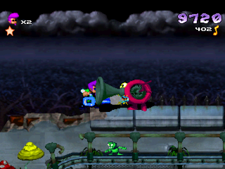 Johnny Bazookatone (PlayStation) screenshot: Siren enemy