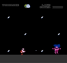 Tokoro-san no Mamoru mo Semeru mo (NES) screenshot: Not sure what is that.