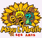 Maya the Bee & Her Friends (Game Boy Color) screenshot: French title screen.