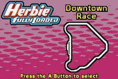Disney's Herbie: Fully Loaded (Game Boy Advance) screenshot: Map of the course