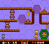 Maya the Bee & Her Friends (Game Boy Color) screenshot: Almost finishing.