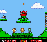 Maya the Bee & Her Friends (Game Boy Color) screenshot: Level: The Fields.