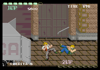 Tough Turf (Arcade) screenshot: Stage 1