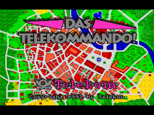 Das Telekommando (DOS) screenshot: Title screen.