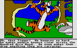 Screenshot of Winnie the Pooh in the Hundred Acre Wood (Atari ST, 1984 ...