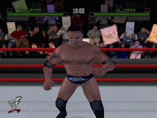 WWF Attitude (PlayStation) screenshot: The Rock