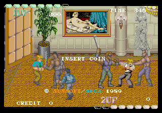 Tough Turf (Arcade) screenshot: Beating-up (demo)