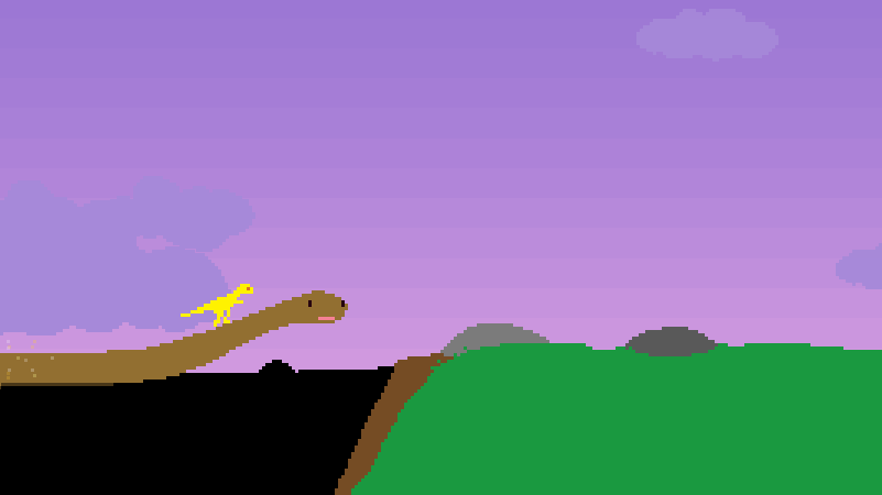 Dino Run (Browser) screenshot: Thanks for helping me out!