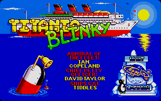 Titanic Blinky (Atari ST) screenshot: Credits