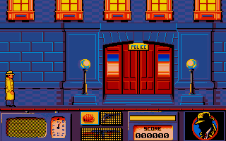 Dick Tracy (Amiga) screenshot: Start of the game.